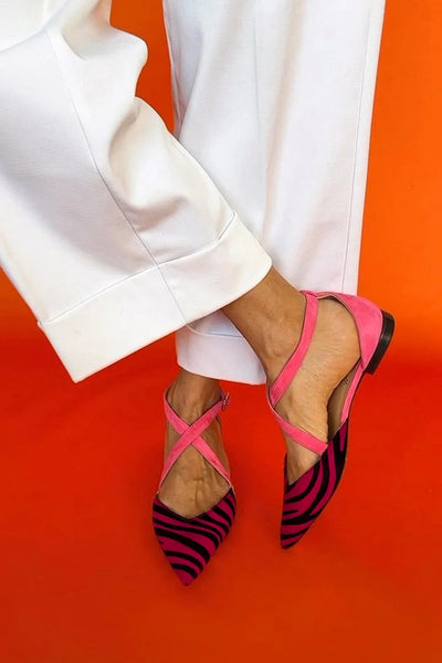 Zara | Chic Zebra Print Flats
